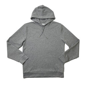 Reiss Hoodie Mens L Large Gray Fabien Drawstring Stretch Pullover Sweatshirt